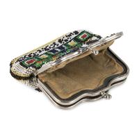 Comanche Brick-Stitched Hide Change Purse, with Candelaria Imagery