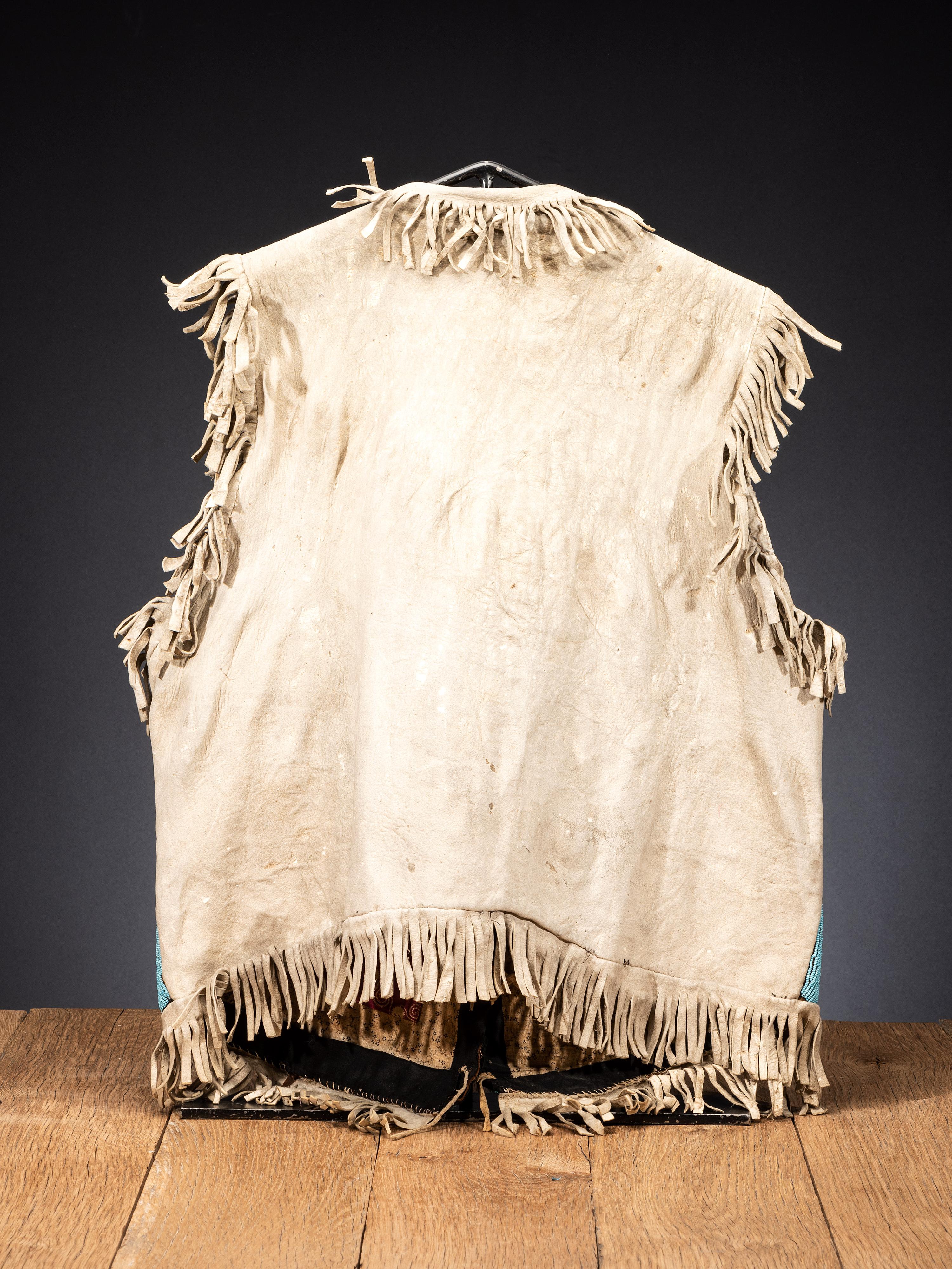 Blackfeet Beaded Hide Vest