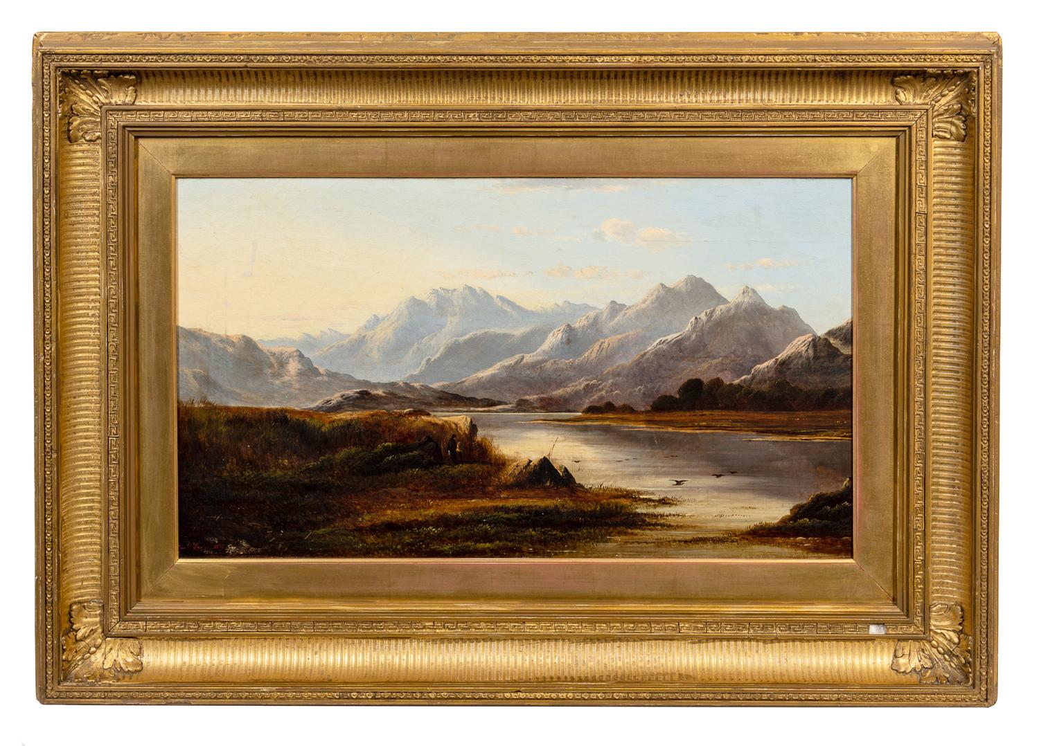 Charles Leslie, (British, 1839-1886), Mountainous Landscapes, 1878 (two works)