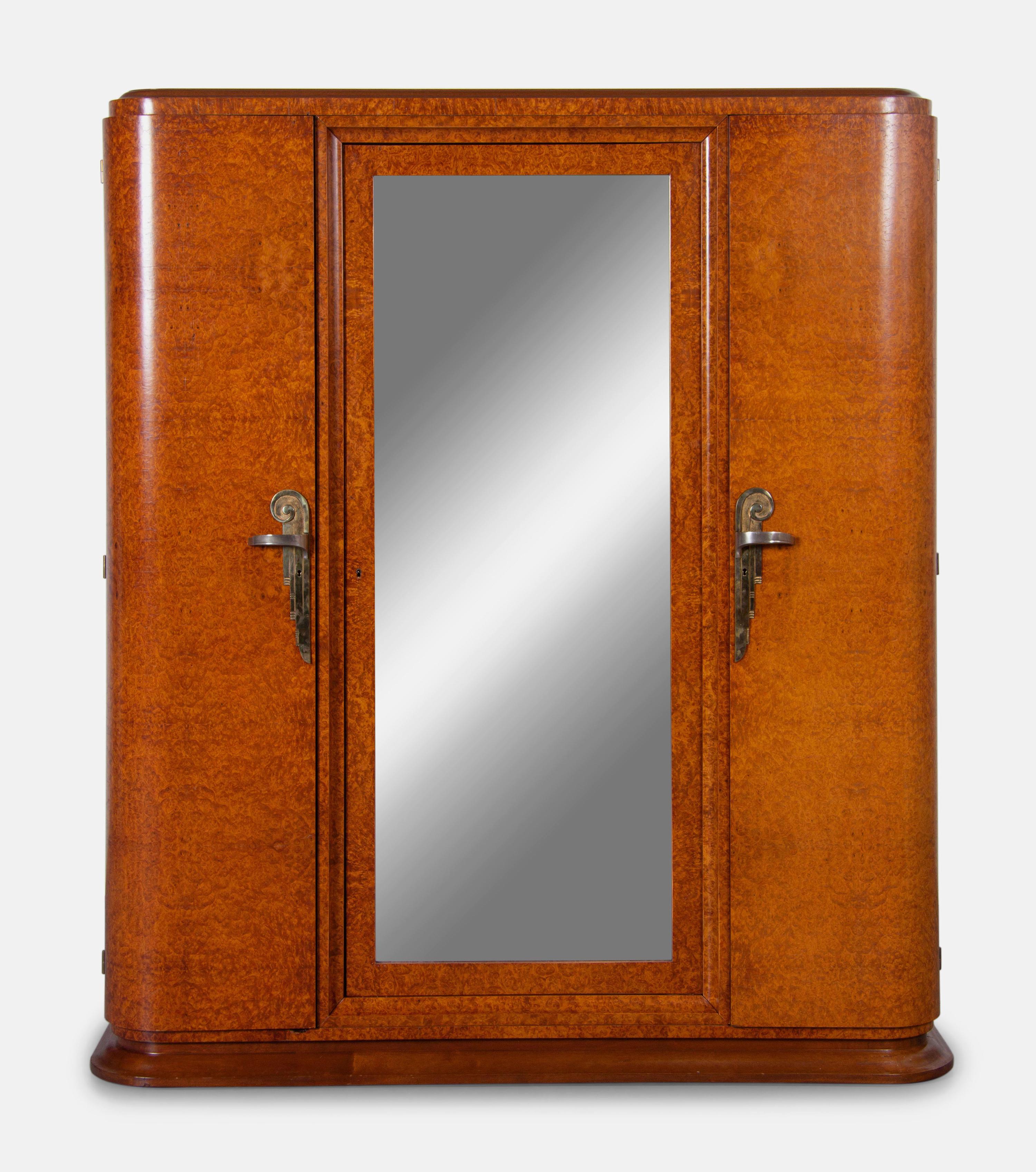 Art Deco Armoire, Likely French, circa 1920-30s