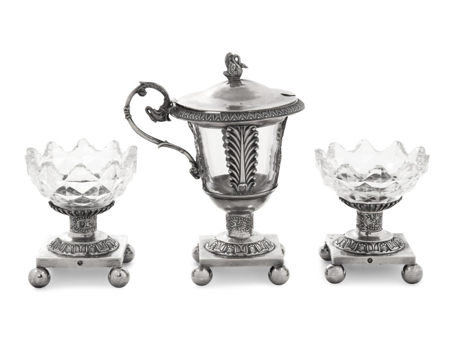 Three French Silver Table Articles