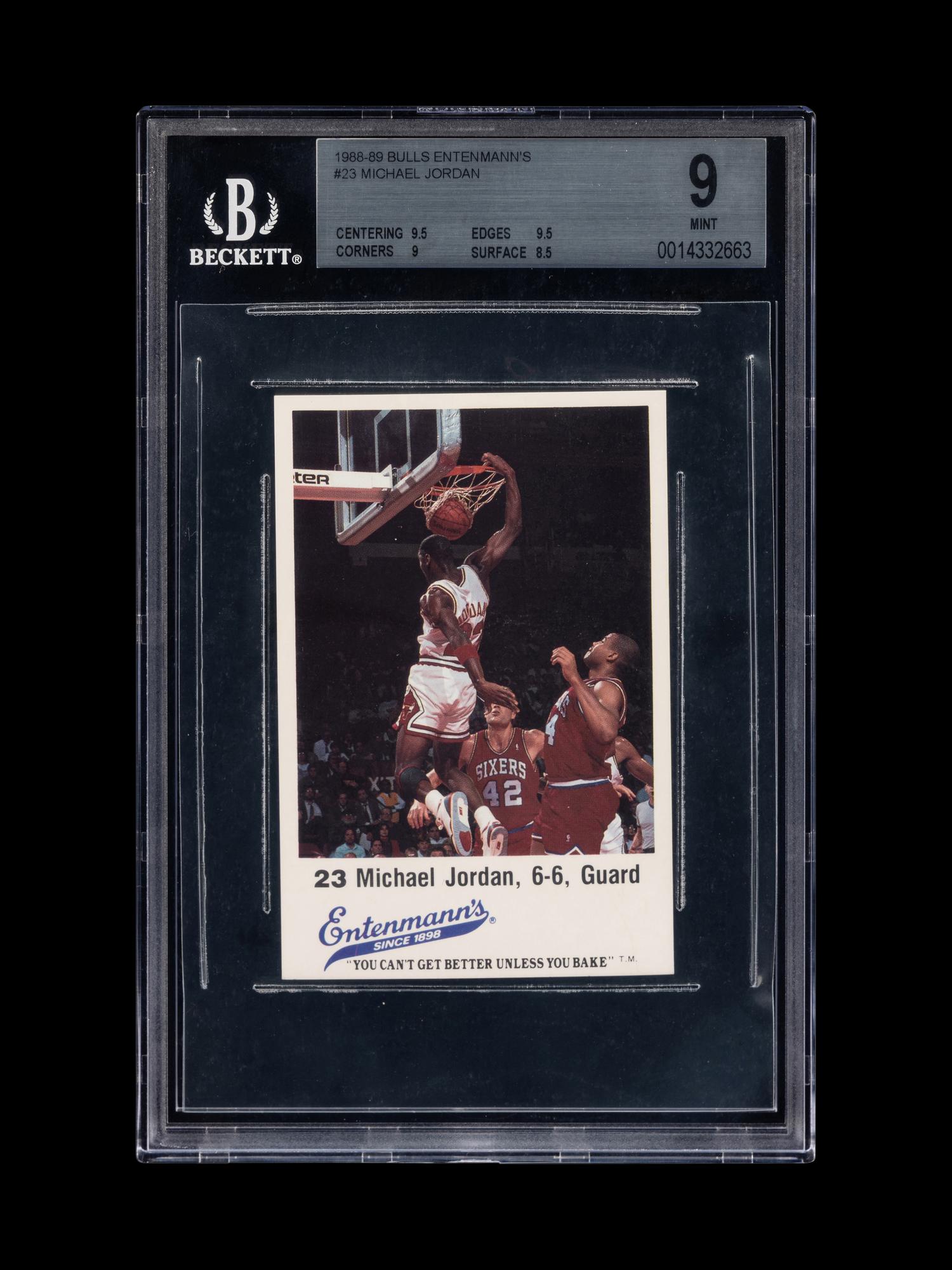 A Complete Set of 1988 Entenmann's Chicago Bulls Basketball Cards (Including a BGS 9 MINT Michael Jordan)
