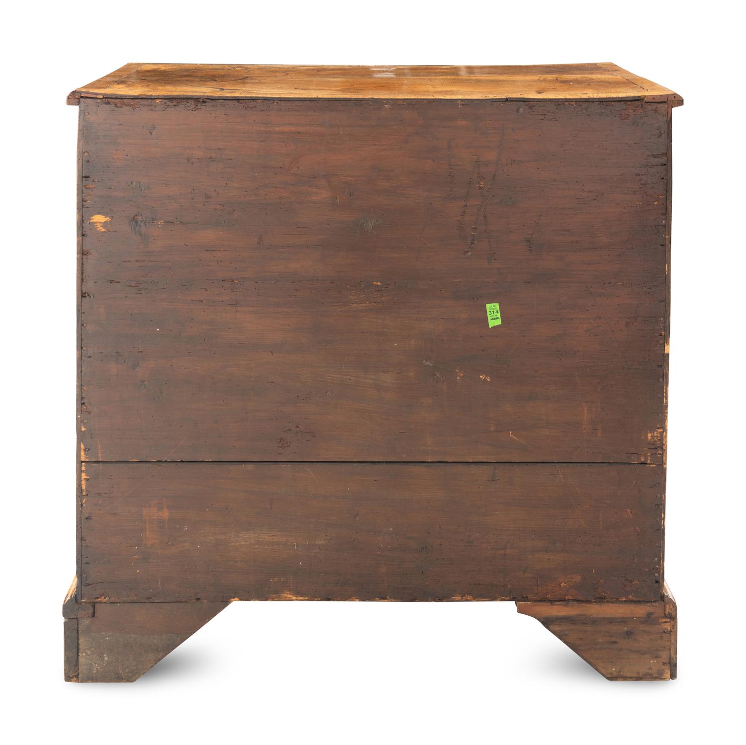 A George II Walnut Chest of Drawers