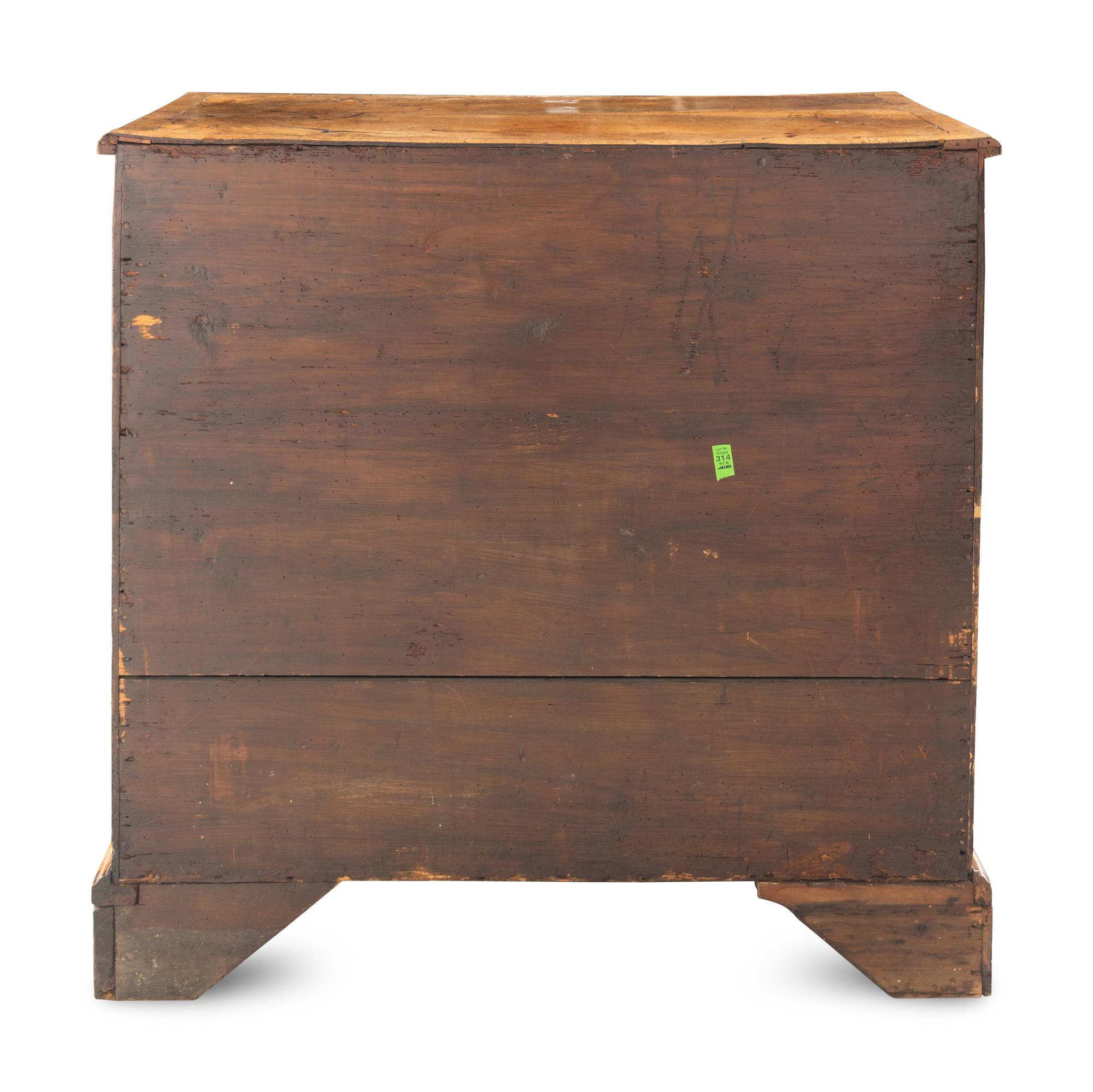 A George II Walnut Chest of Drawers