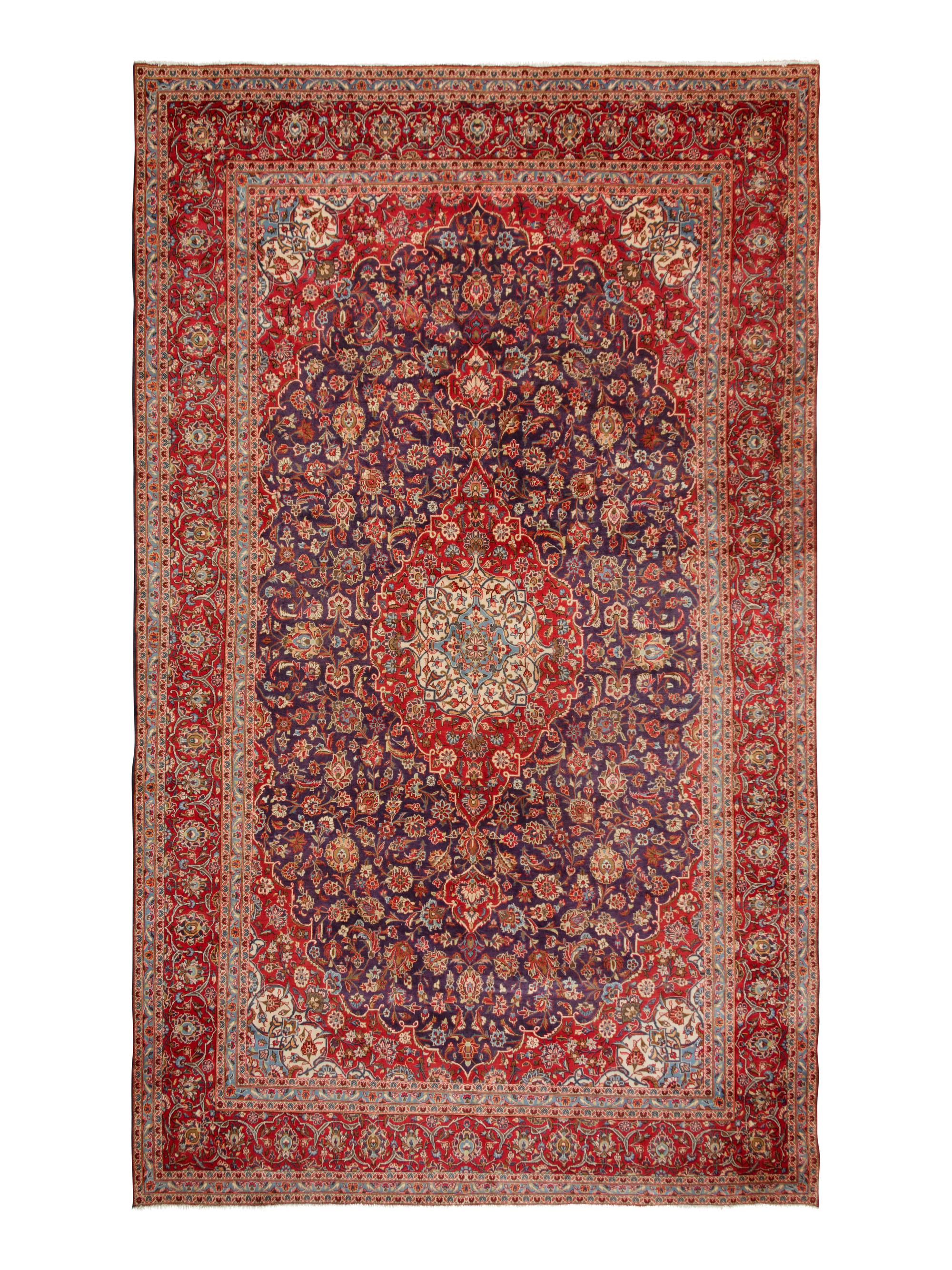 A Kashan Wool Rug