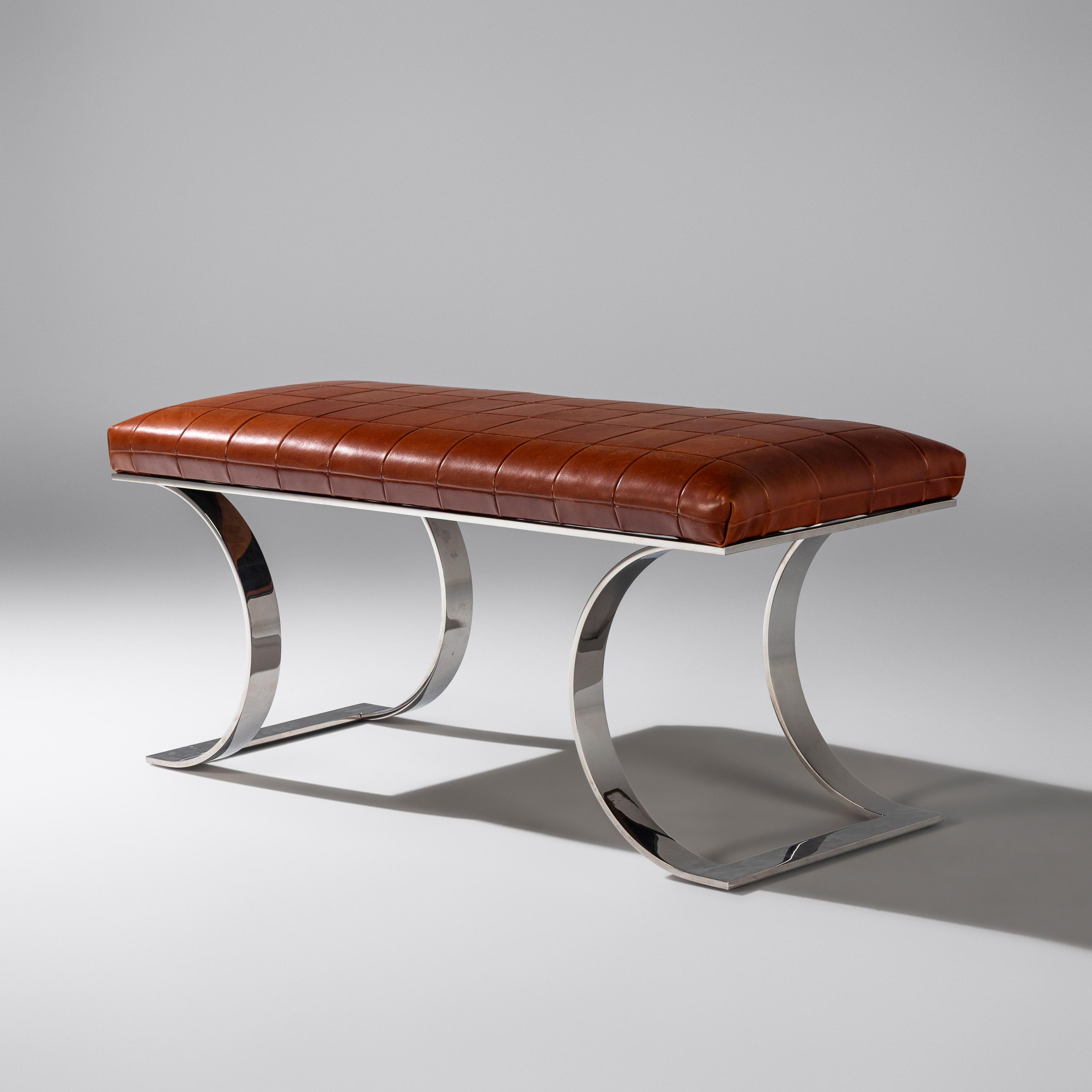 Karl Springer (German-American, 1931–1991) — JMF Bench, c. 1970