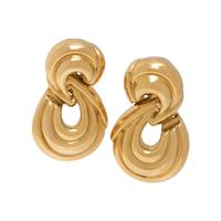 YELLOW GOLD EARCLIPS