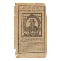 [Revere, Paul (1735-1818), engraver, attributed to]. An engraving of George Washington, extracted from Weatherwise’s Town and Country Almanack for the Year of our Lord 1781 . [Boston: Printed and sold by John D. M’Dougall and Company, 1780 or early 1781].