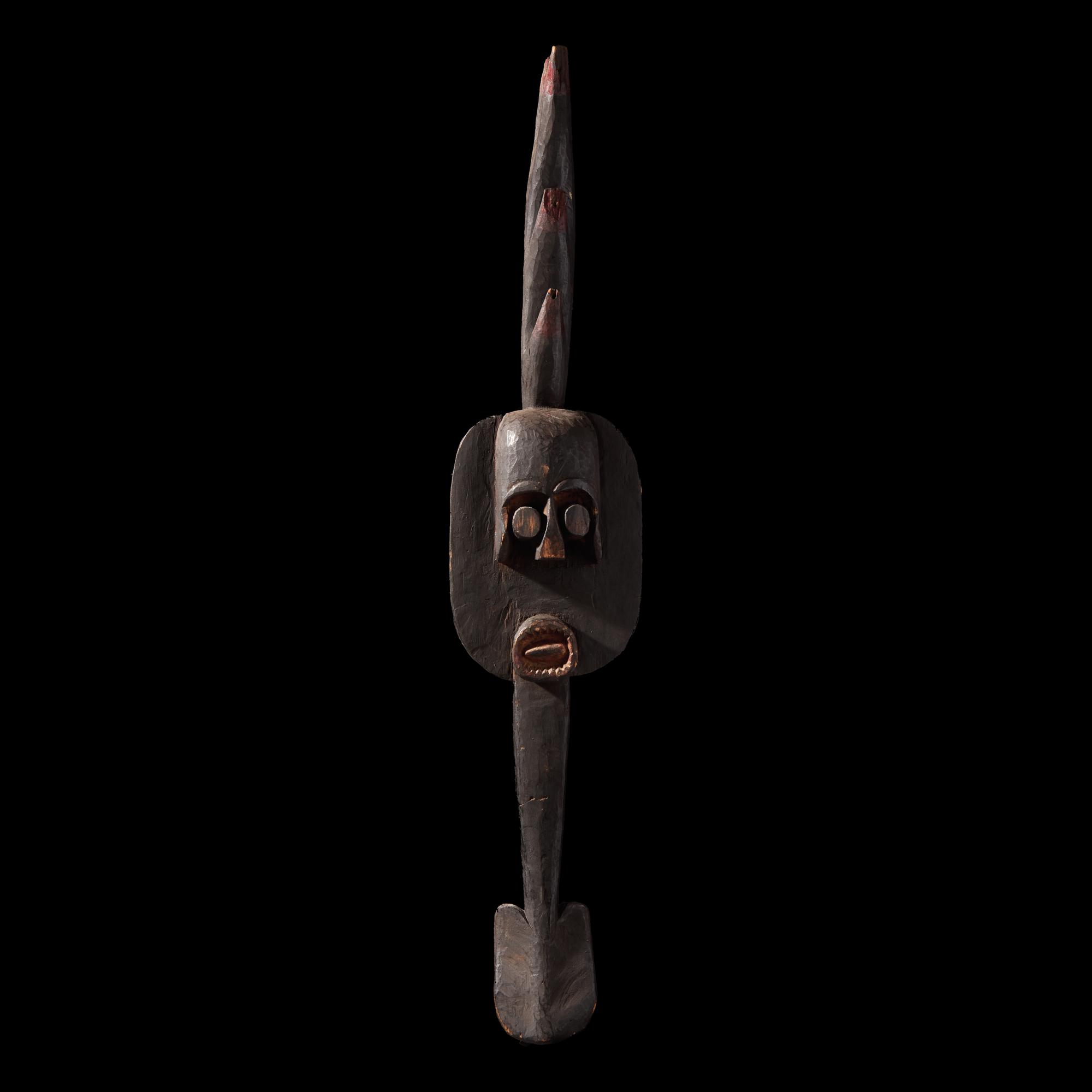 An Ijaw Carved Wood Water-Spirit Dance Headdress