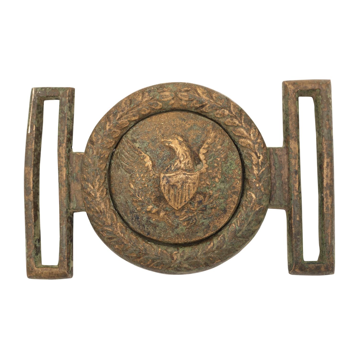 Mid-19th Century US 2-Piece Eagle Militia Belt Plate