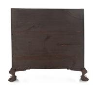 A Chippendale Style Mahogany Block-Front Claw and Ball Foot Slant-Front Desk