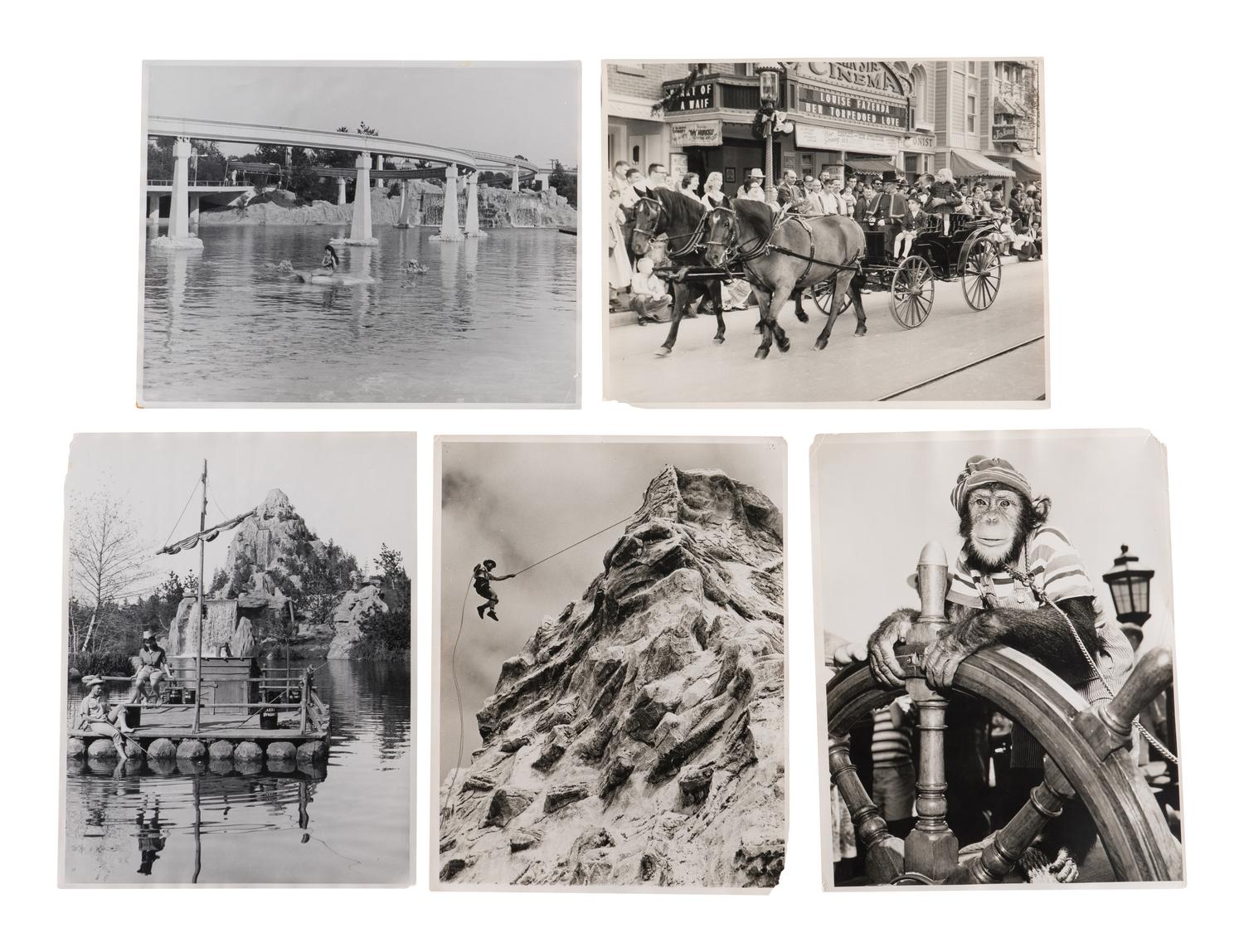 [DISNEYLAND]. A collection of 10 photographs from the early years of Disneyland.