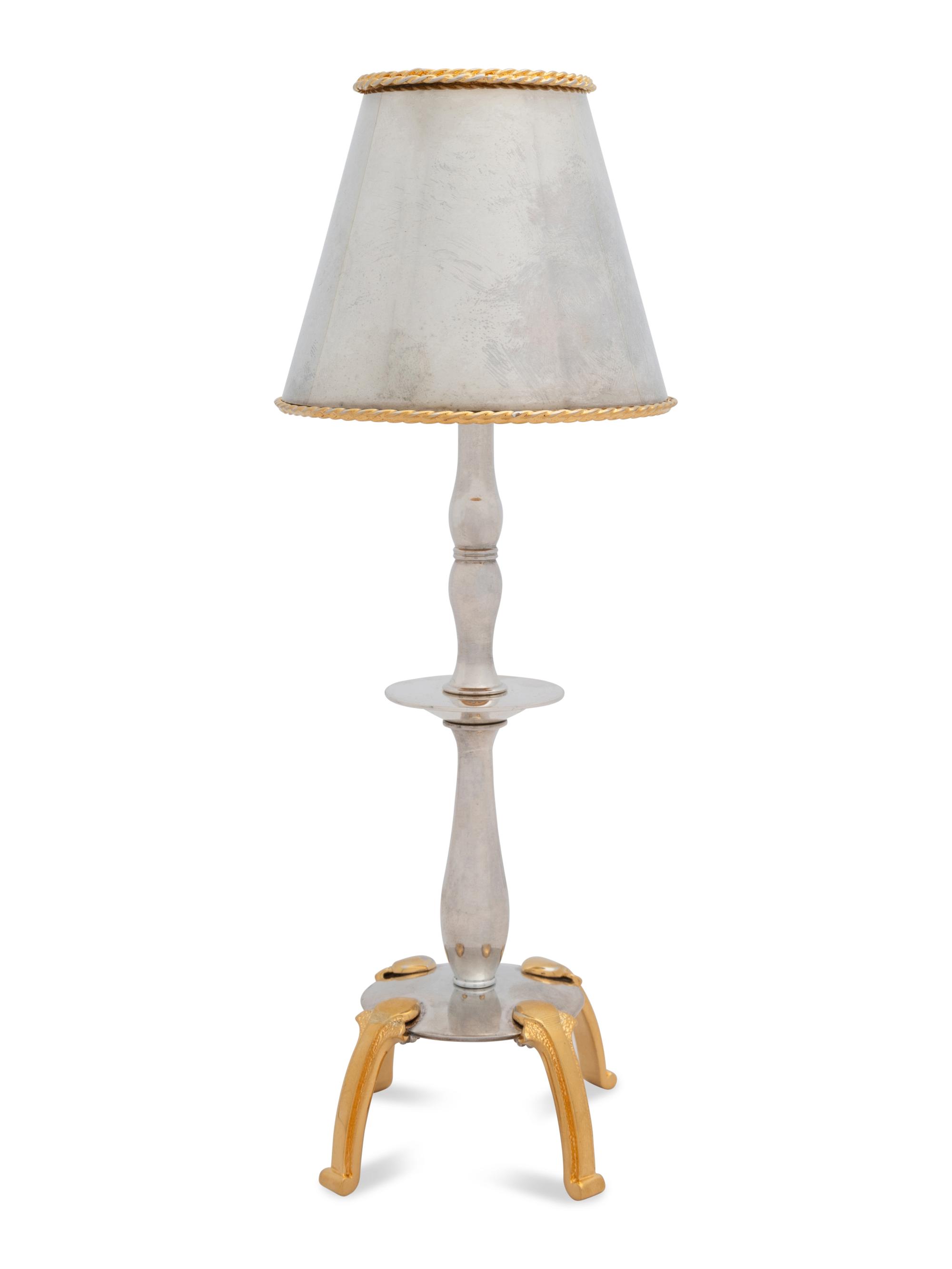 A Yossi Swed Partial Gilt Silver Pargod Screen, Lamp Charity Box and Group of Miniature Objects