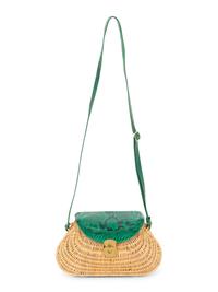 Jennifer Tattanelli Hand-Painted Python Skin Flap Bag
