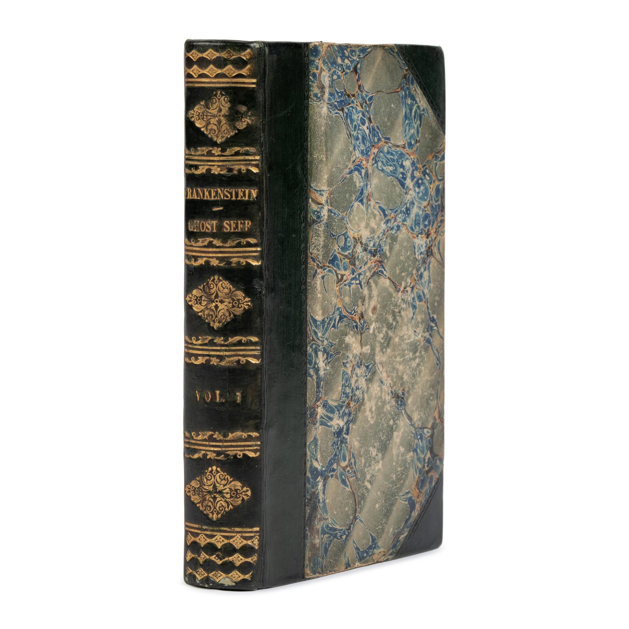 Shelley, Mary Wollstonecraft (1797-1851). Frankenstein: or, The Modern Prometheus . [Bound with:] Schiller, Friedrich (1759-1805). The Ghost-Seer! London: Henry Colburn and Richard Bentley, 1831.