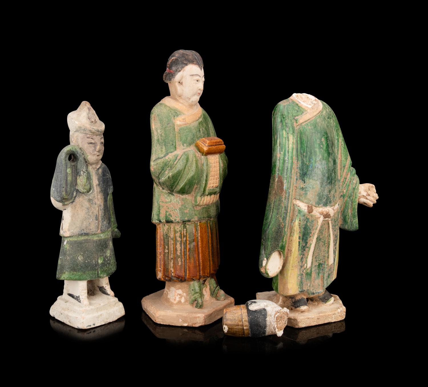 Three Chinese Pottery Figures