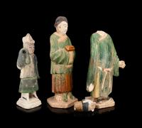 Three Chinese Pottery Figures