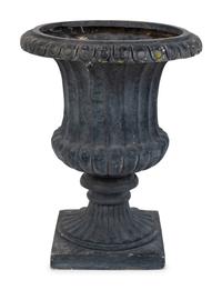A Black Composite Campana-Form Urn