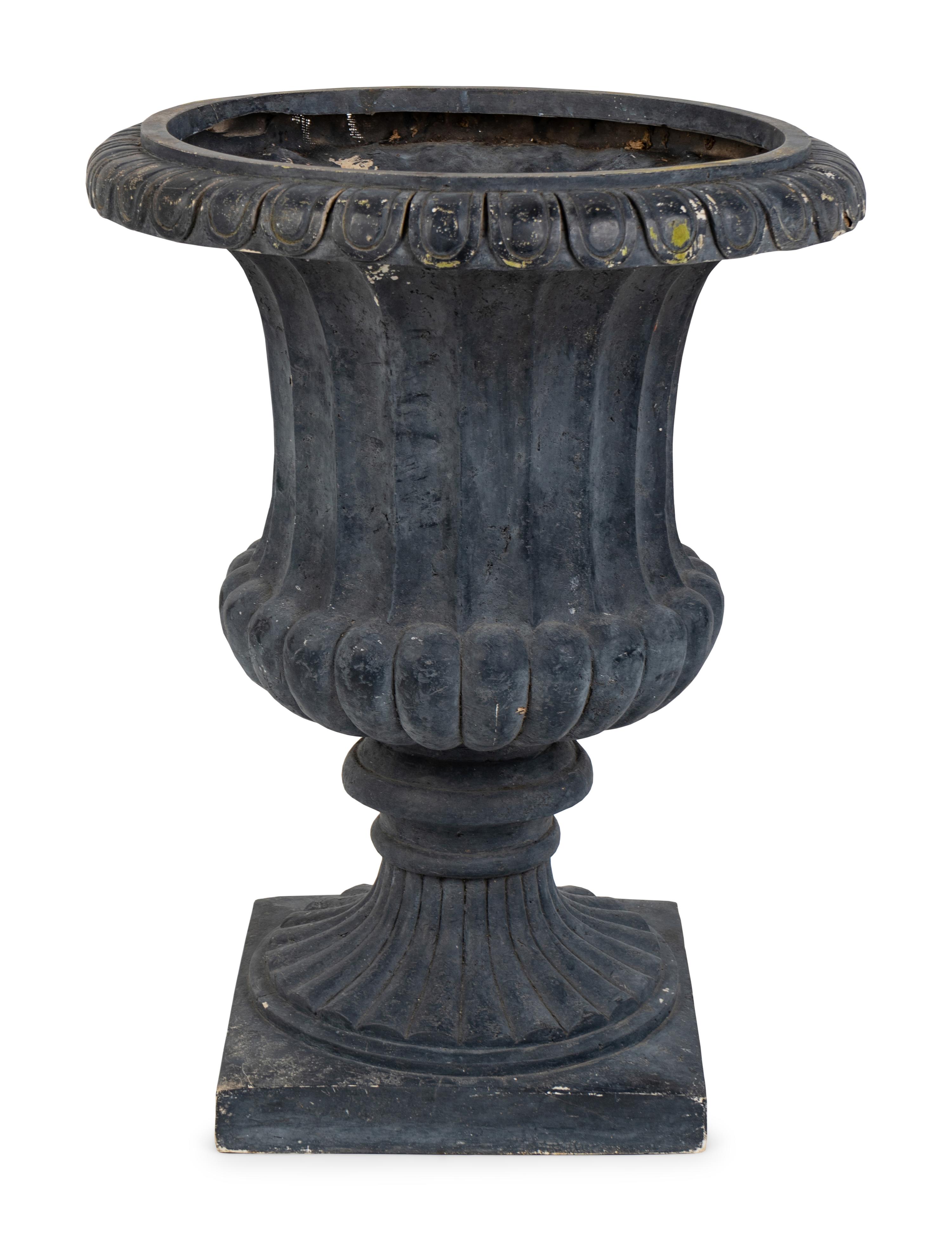 A Black Composite Campana-Form Urn
