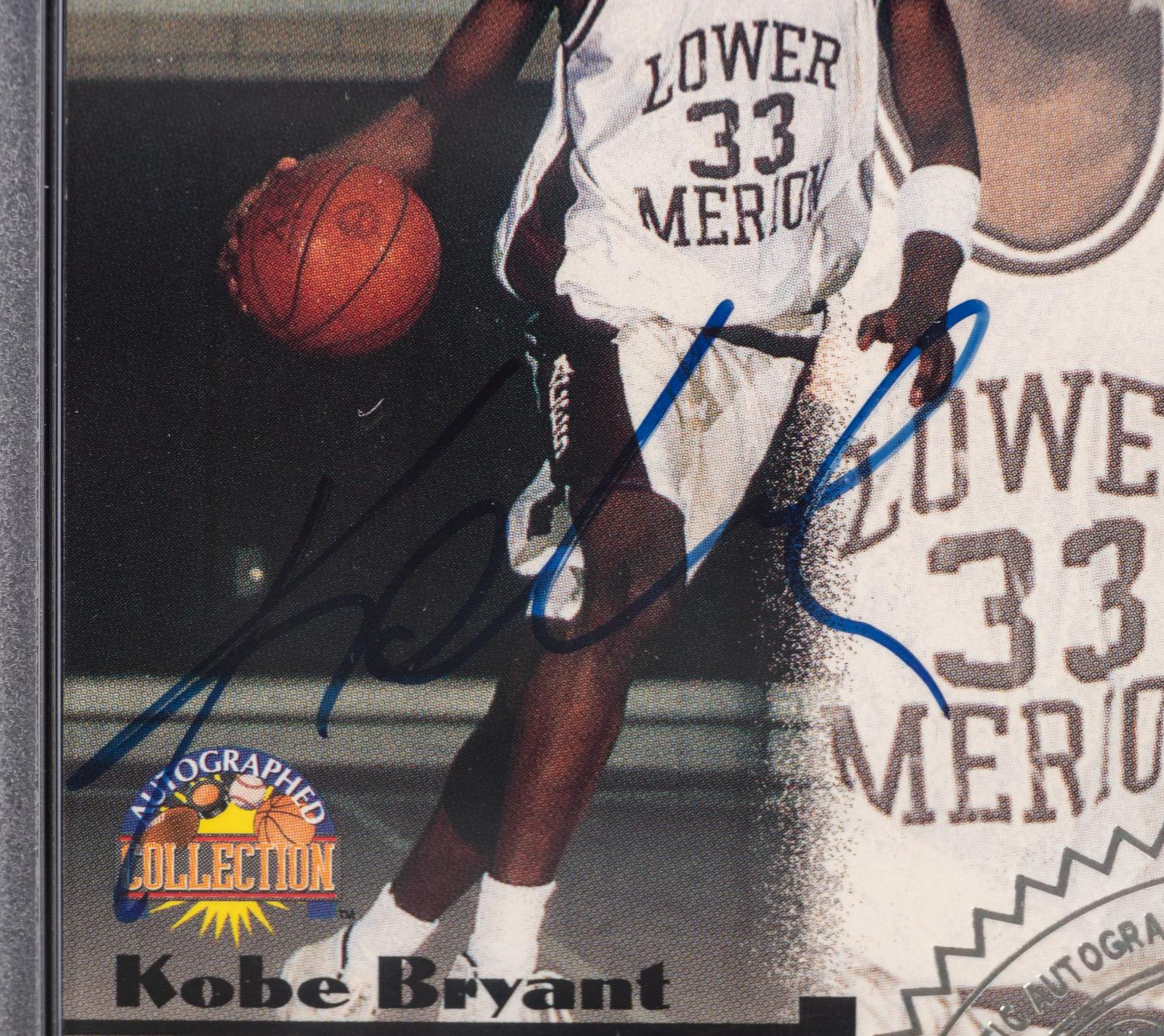 A 1996 Score Board Autographed Collection Autographs Kobe Bryant Signed Rookie Basketball Card No. 6 (PSA Authentic)