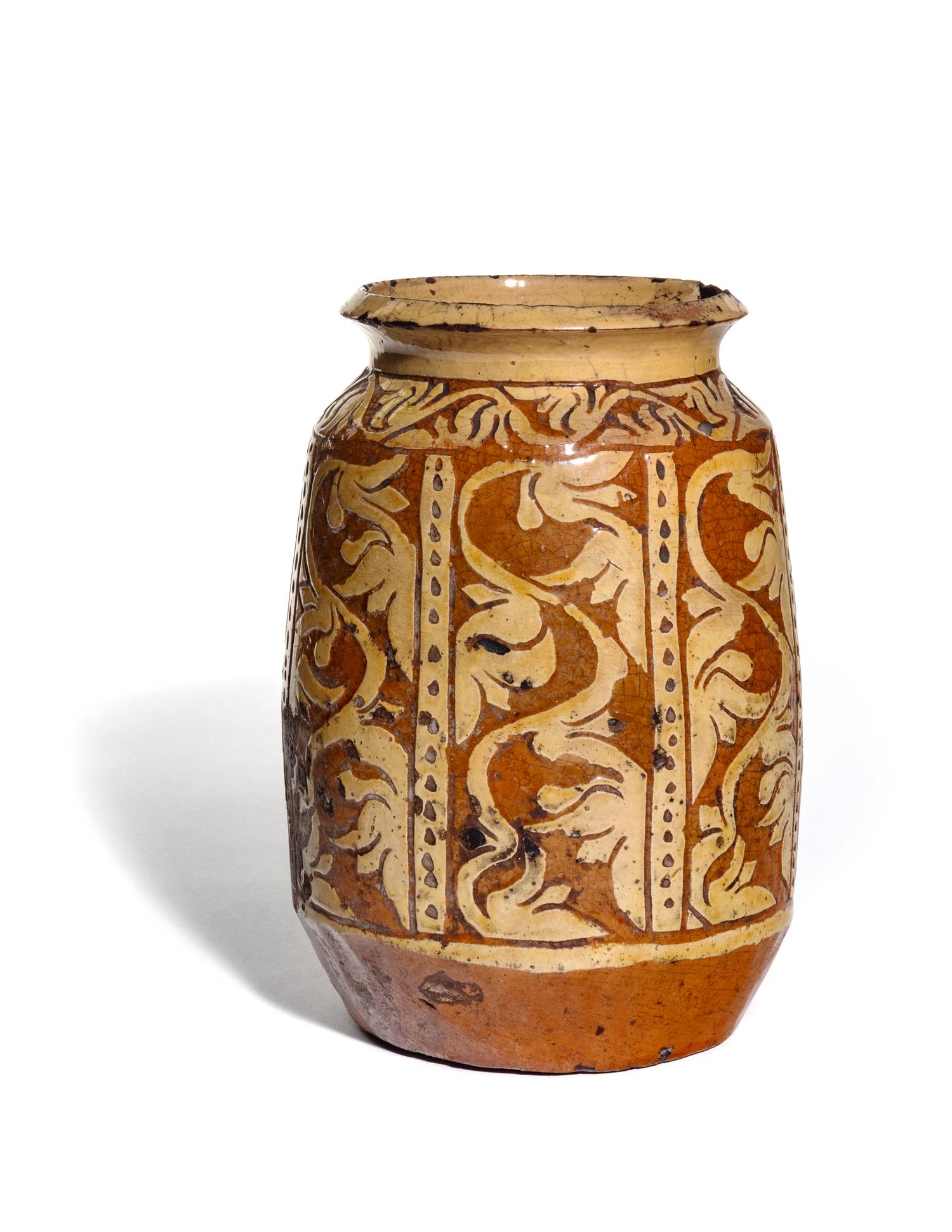 An Ochre-Glazed Pottery Jar