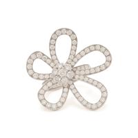 VAN CLEEF & ARPELS, DIAMOND AND WHITE GOLD 'FLOWER LACE' RING