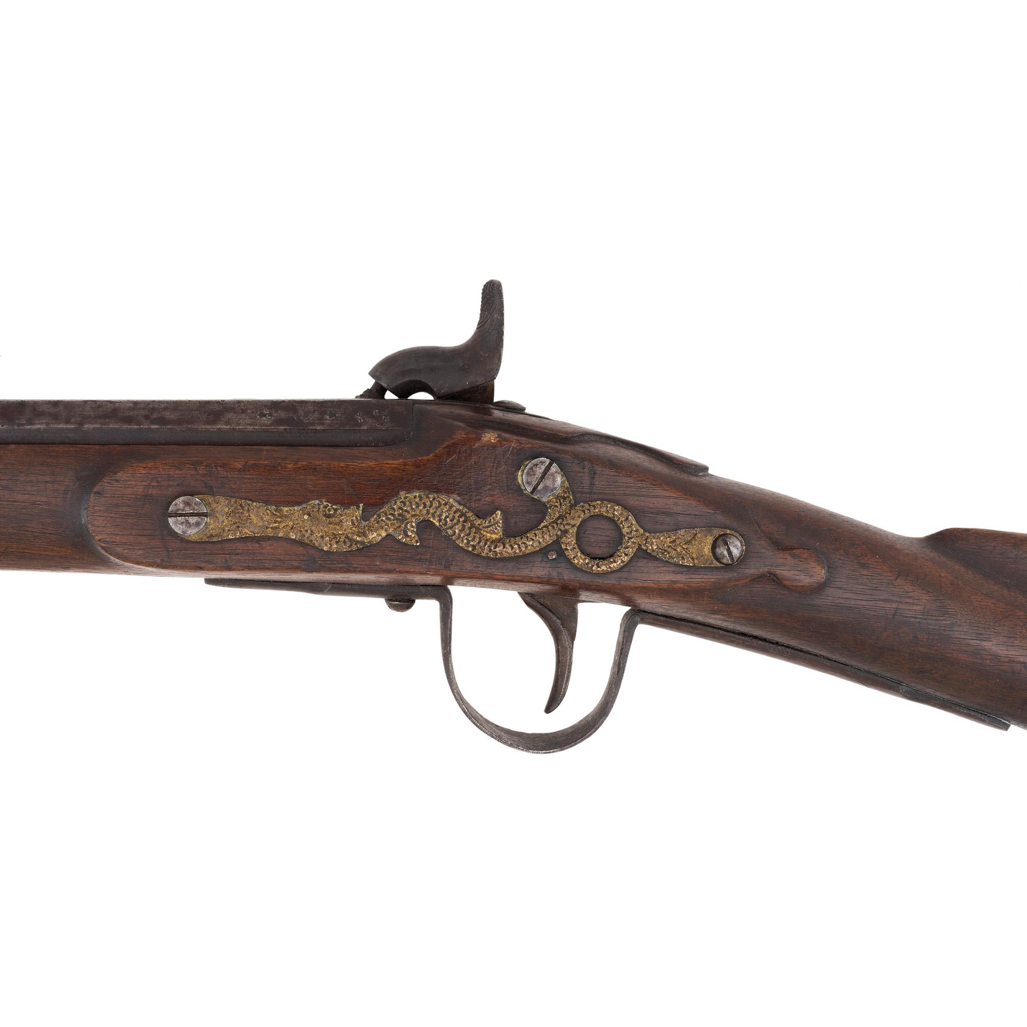Late-19th Century Hudson's Bay Company Percussion Trade Gun by Barnett