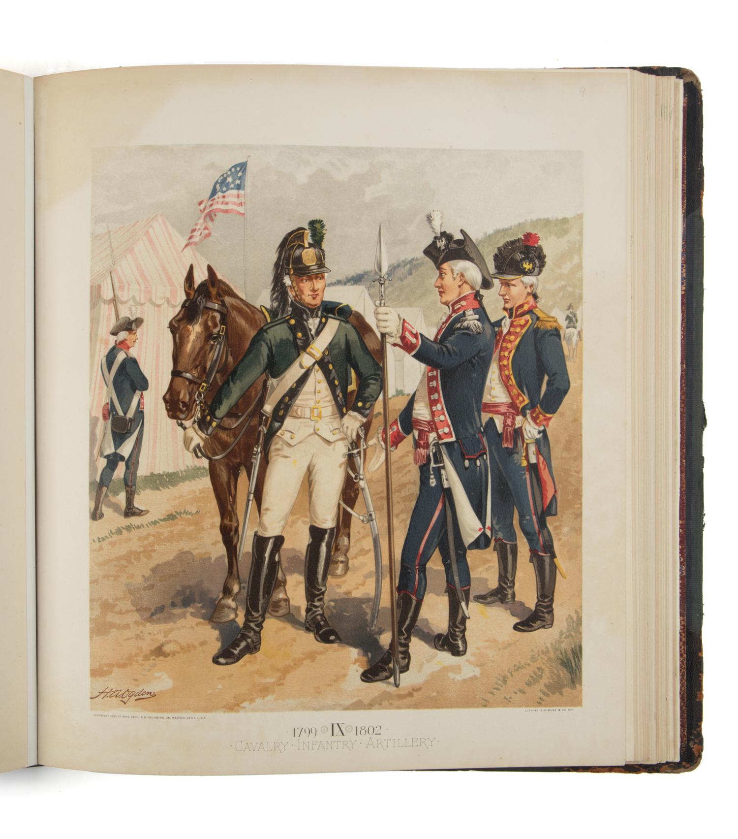 LUDINGTON, Marshall (1839-1919), comp. Uniform of the Army of the United States from 1774 to 1889 .