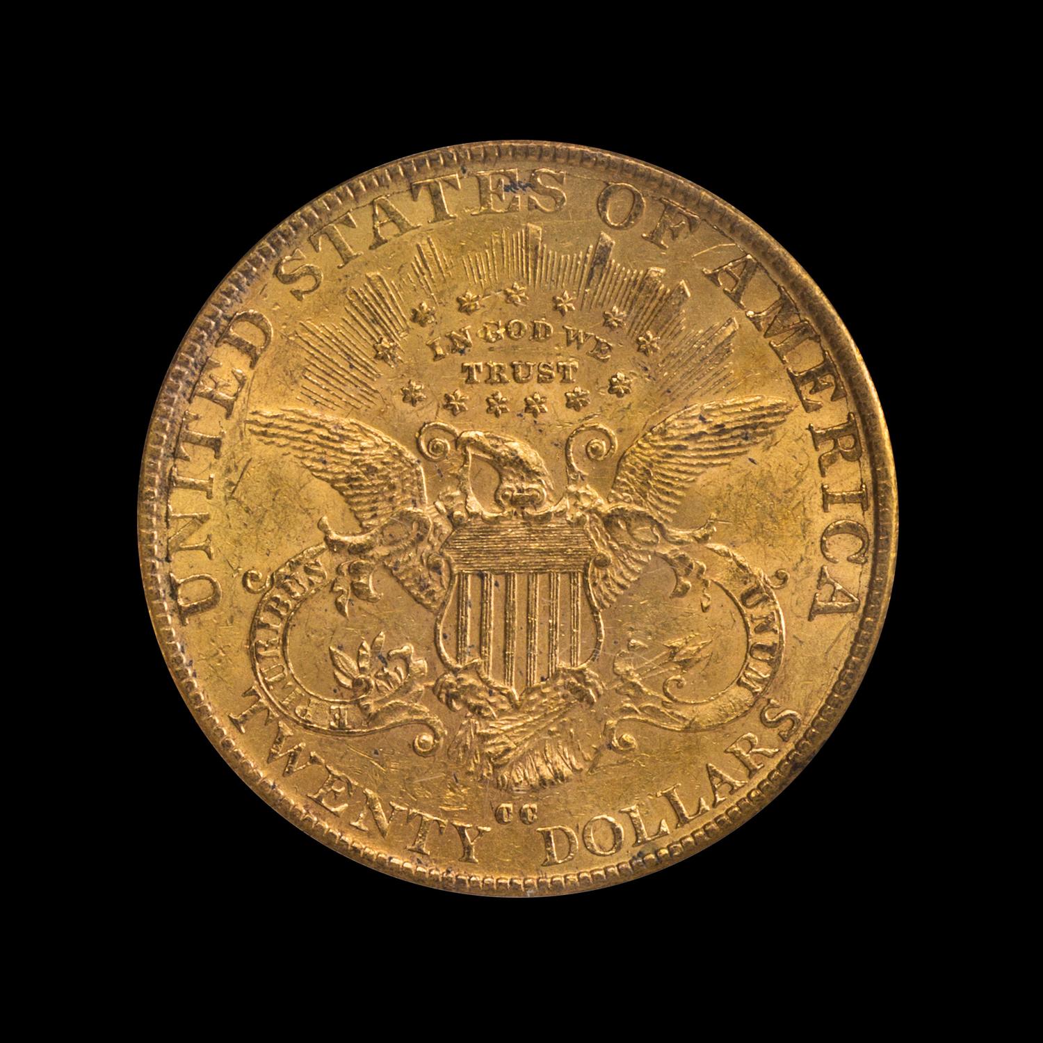 A United States 1890-CC Liberty Head $20 Gold Coin
