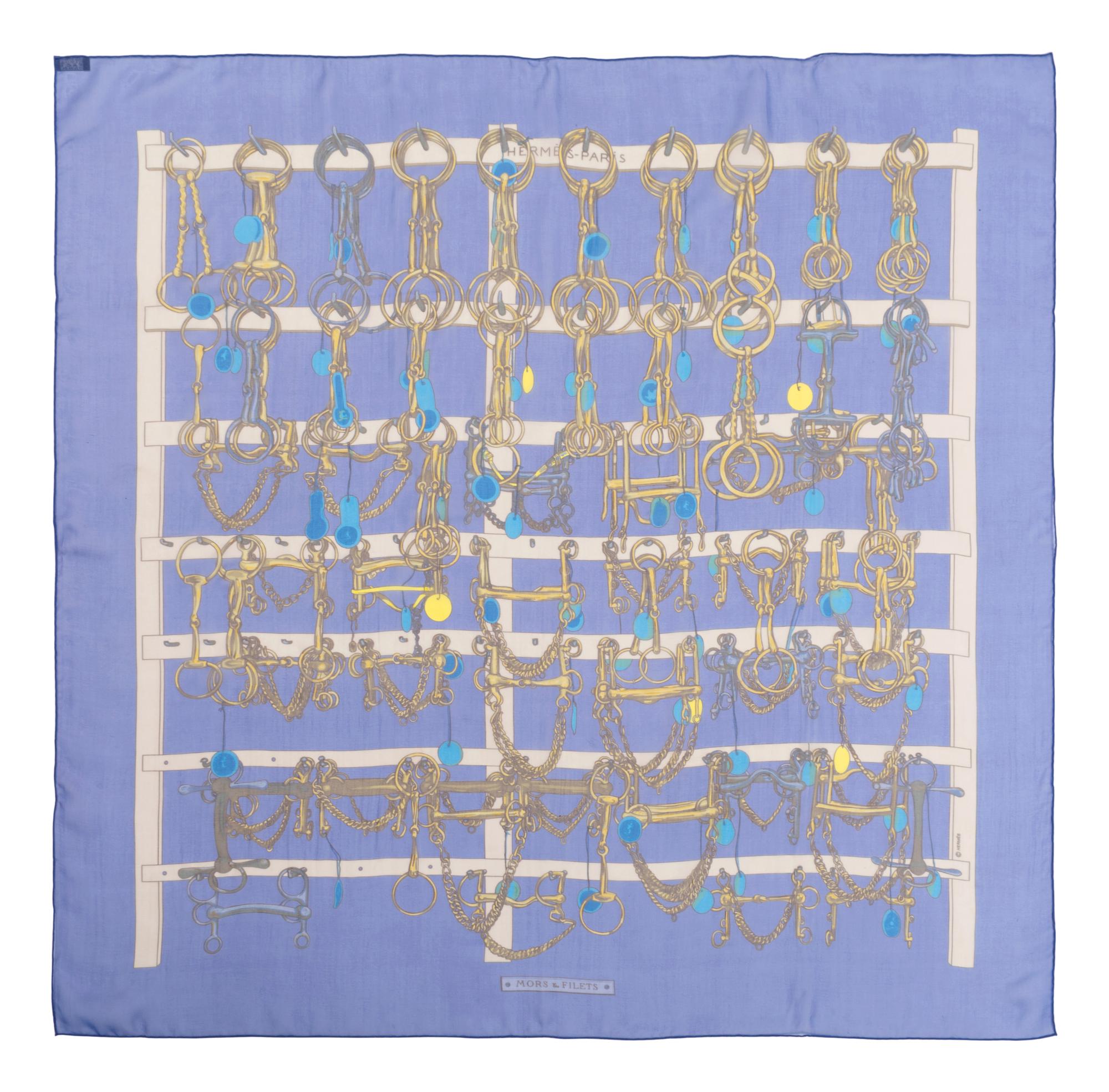 Three Hermès Silk Chiffon Scarves