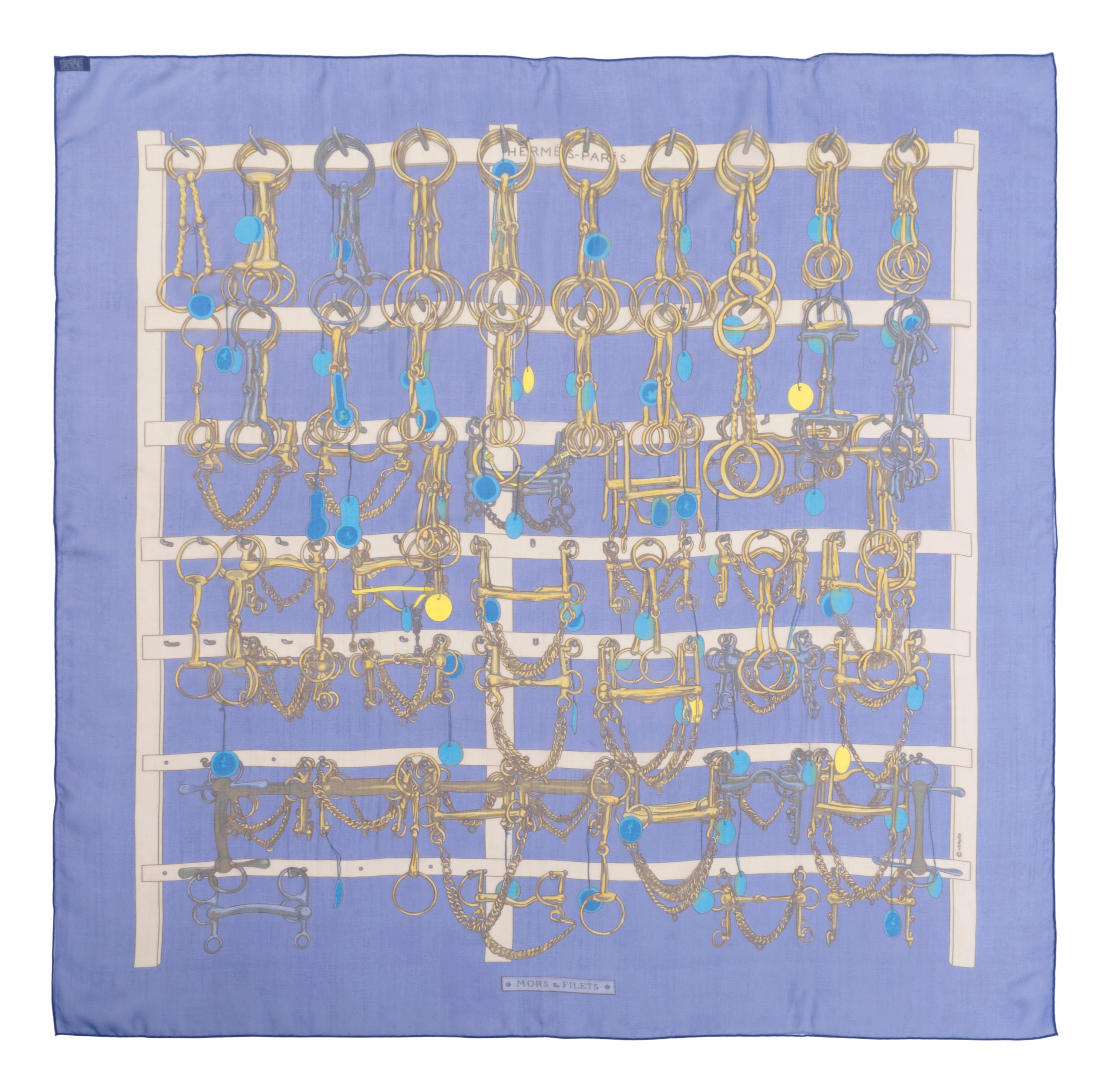 Three Hermès Silk Chiffon Scarves