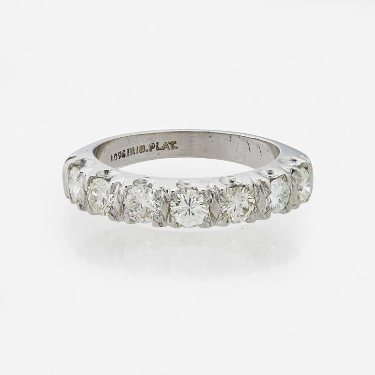 A Platinum and Diamond Ring
