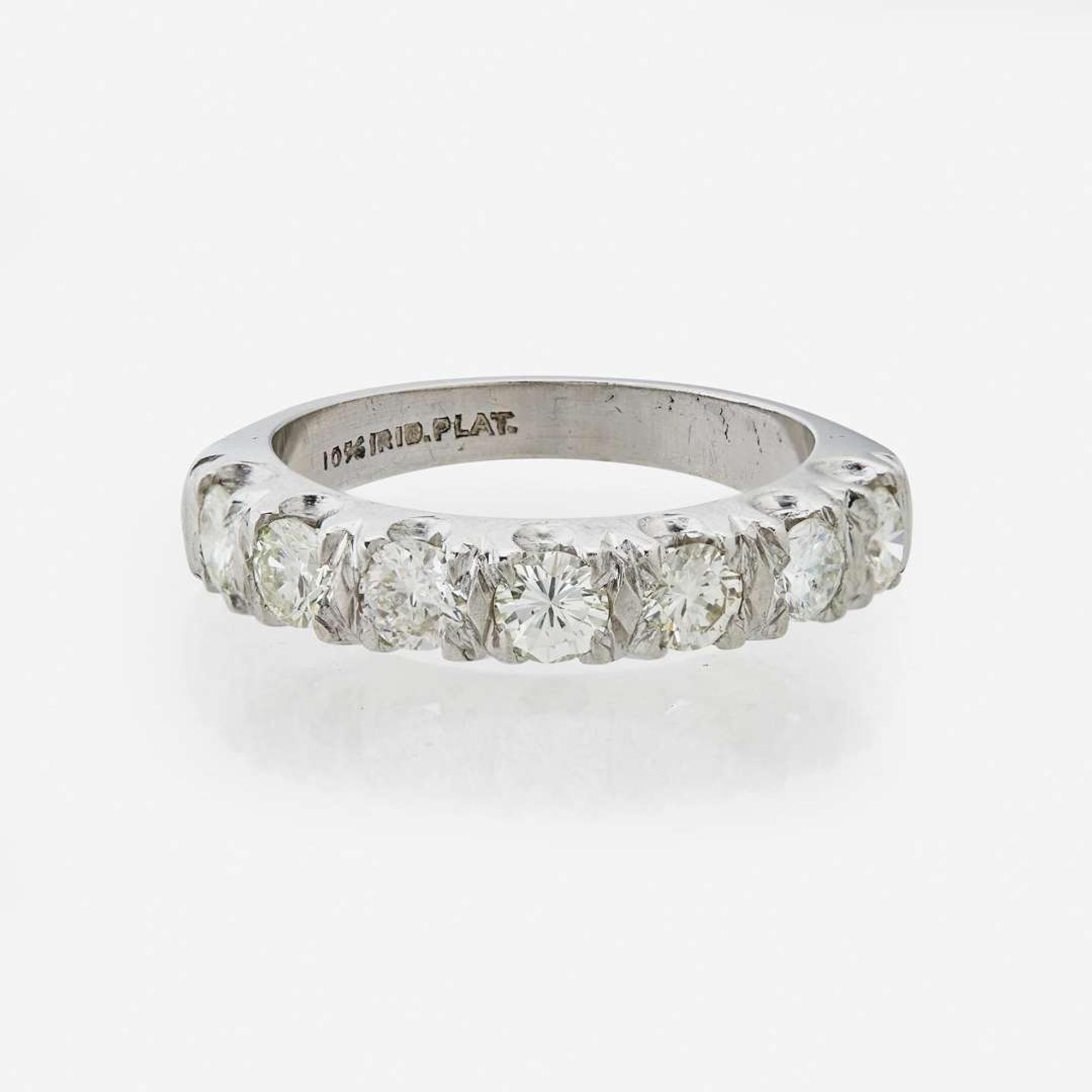 A Platinum and Diamond Ring