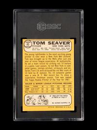 A Group of Tom Seaver Topps Baseball Cards Including 1967 Rookie Card No. 581 (SGC 3 VG),