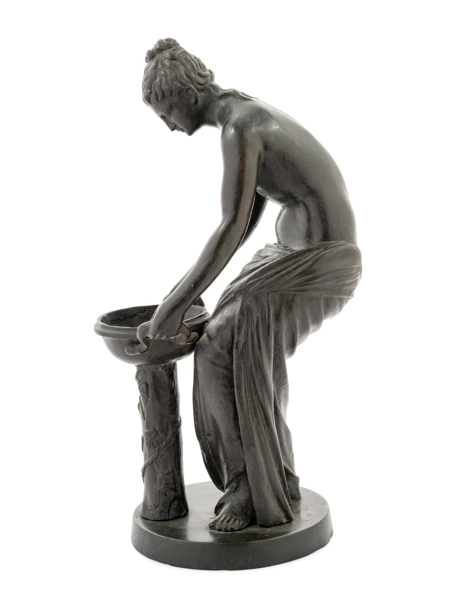 An Italian Grand Tour Style Bronze Figure of a Danaïde