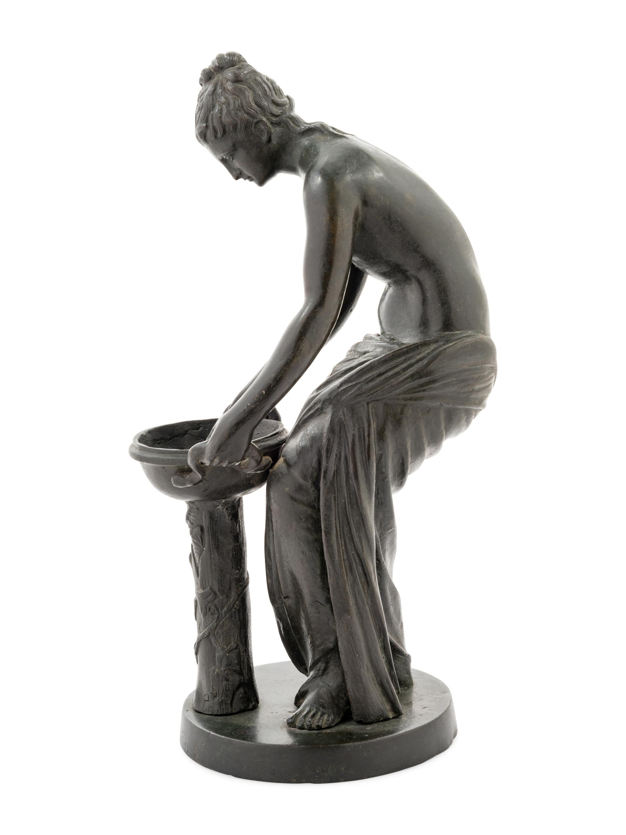 An Italian Grand Tour Style Bronze Figure of a Danaïde