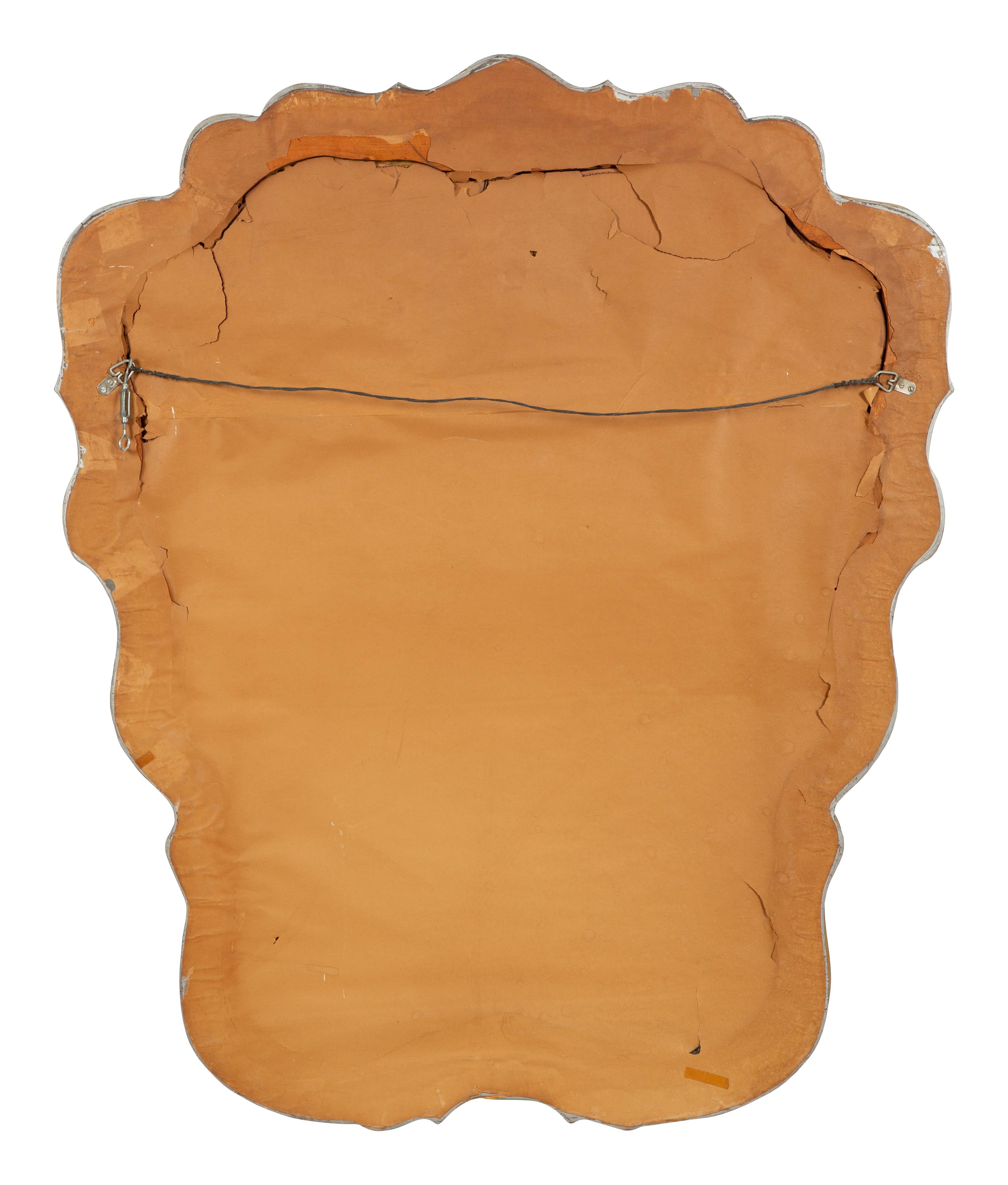 A Venetian Style Eglomisé Framed Mirror — 20th Century