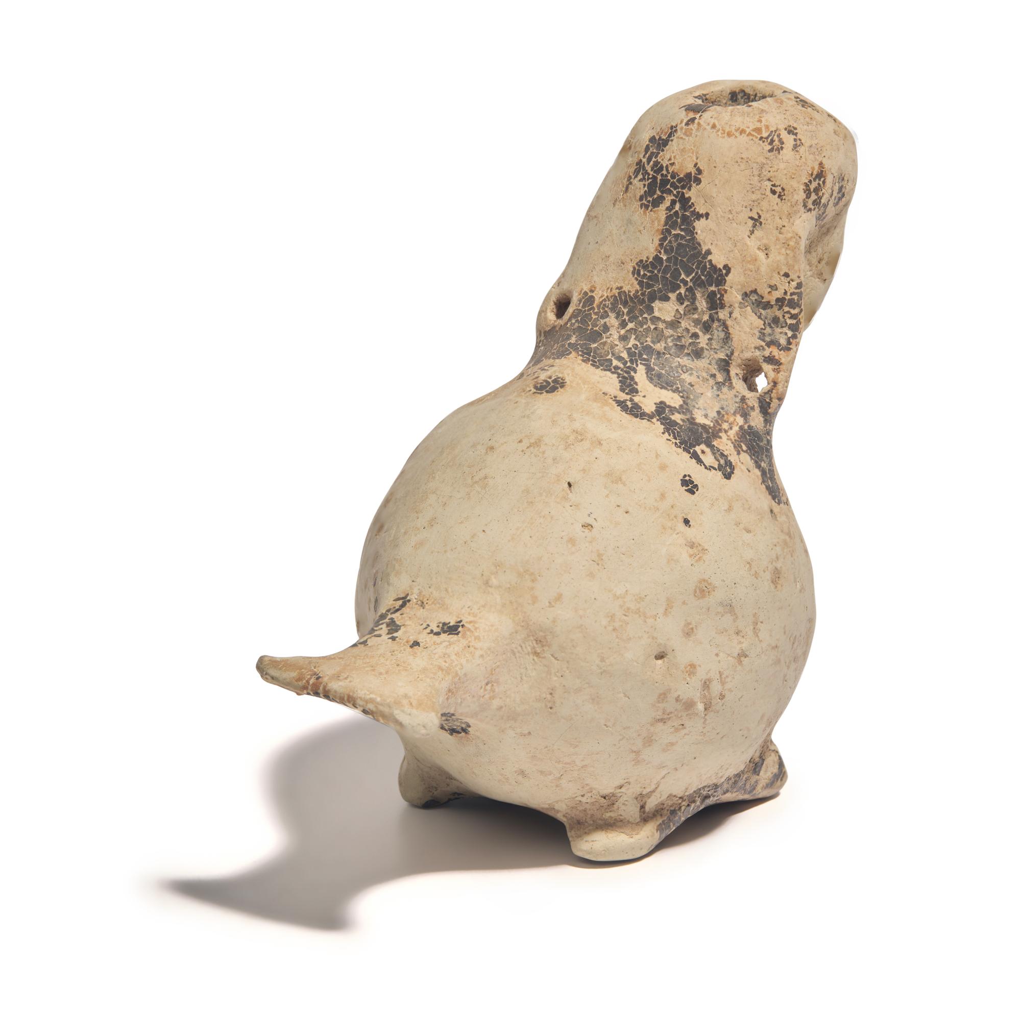 A Corinthian Terracotta Siren Aryballos