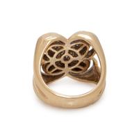 SONIA B., BICOLOR GOLD AND DIAMOND RING