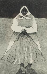 Two Works: Indian with Feather, Printer's Proof and Grandmother, edition I/X, 1977