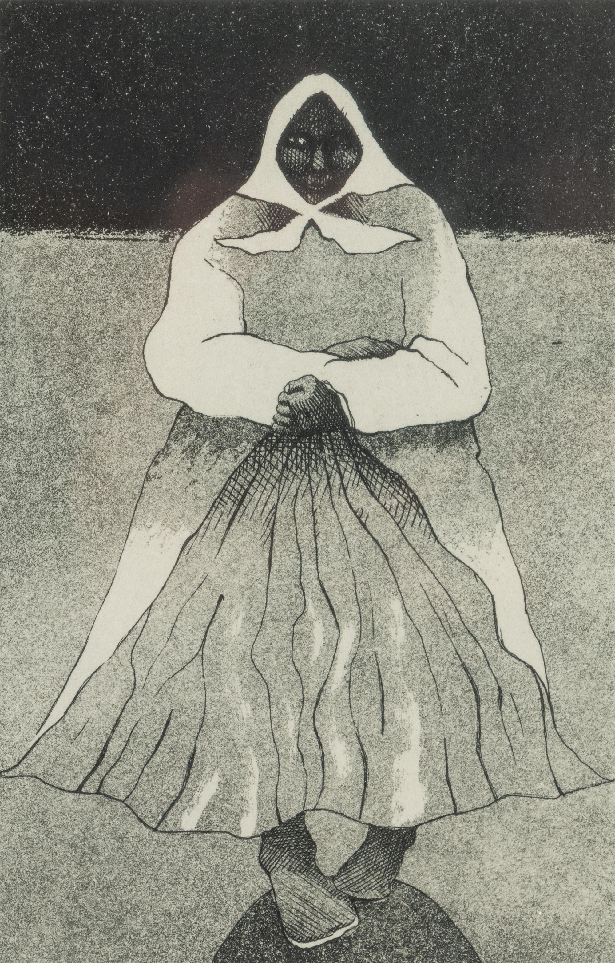 Two Works: Indian with Feather, Printer's Proof and Grandmother, edition I/X, 1977
