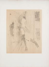 Yvette Guilbert (portfolio of eight lithographs with cover; cover and frontispiece bound together with front matter in binding by René Aussourd)
