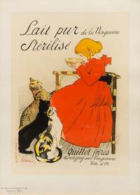 Théophile Alexandre Steinlen, (French/Swiss, 1859-1923), Lait Pur de la Vingeanne Stérilisé, 1894-95