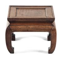 A Set of Two Chinese Huali Wood Square Stands