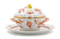 A Herend Porcelain Tureen and Underplate Width of underplate 16 1/4 inches. — 20TH CENTURY