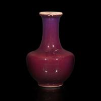 A Chinese flambé-glazed vase 窑变釉花樽 19th century or later ???????
