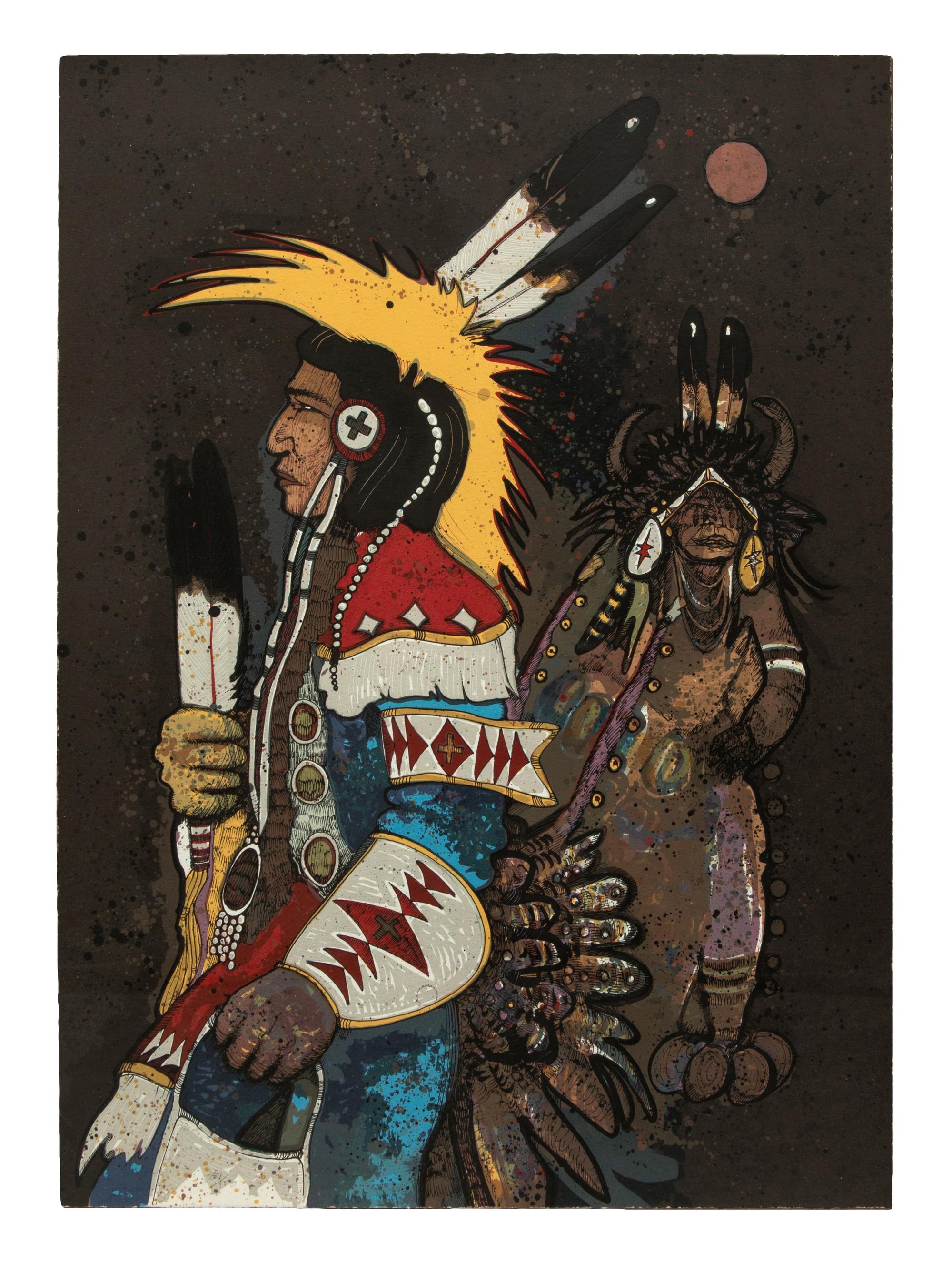 Crow Dancers at Midnight, edition 81/150