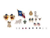 THIRTEEN WESTERN-THEMED JEWELRY PIECES