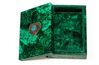 Four "Jeweled" Malachite Table Boxes