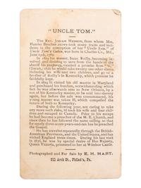 [ENSLAVEMENT & ABOLITION]. CDV of Rev. Josiah Henson, the "Original 'Uncle Tom.'" Philadelphia, PA: E.H. Hart.